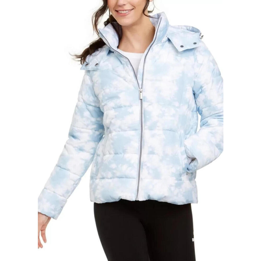 Calvin Klein Performance Printed Hooded Puffer Jacket Size XL